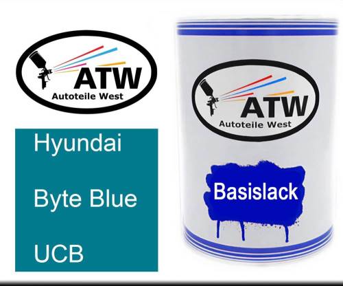 Hyundai, Byte Blue, UCB: 500ml Lackdose, von ATW Autoteile West.